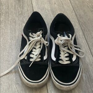 Vans Black and White Sneakers